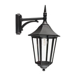 1 Light Large Wall Lantern Down - Black IP54 (0178VALVG2)