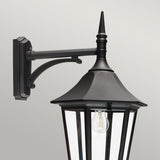 1 Light Large Wall Lantern Down - Black IP54 (0178VALVG2)