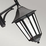 1 Light Large Wall Lantern Down - Black IP54 (0178VALVG2)