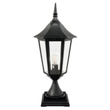 1 Light Large Pedestal - Black IP54 (0178VALVG3)
