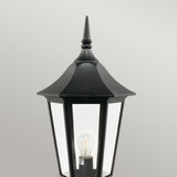1 Light Large Pedestal - Black IP54 (0178VALVG3)