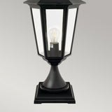1 Light Large Pedestal - Black IP54 (0178VALVG3)