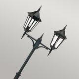 2 Twin Light Large Lamp Post - Black IP54 (0178VALVG6)