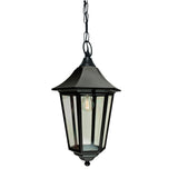 1 Light Chain Large Lantern - Black IP54 (0178VALVG8)