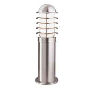 Outdoor Post - Stainless Steel & White Shade, IP44 (0483LOU052450)