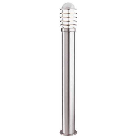 Outdoor Post - Stainless Steel & White Shade, IP44 (0483LOU052900)