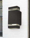LED Outdoor Wall Light - Grey, Clear Diffuser, IP44 (0483SHE10022GYLED)
