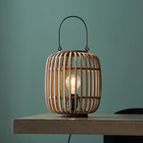 1 light Table Lamp Bamboo Cage Design with Matt Black Finish (0711MAT101773)