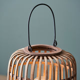 1 light Table Lamp Bamboo Cage Design with Matt Black Finish (0711MAT101773)