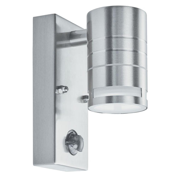 Security LED Outdoor Wall Bracket with PIR - Stainless Steel (0483MET13181LED)