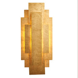 Gold Panel Wall Light (0711REC90452)