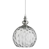 Ceiling Pendant - Satin Silver & Clear Glass (0483IND2020CL)