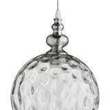 Ceiling Pendant - Satin Silver & Clear Glass (0483IND2020CL)