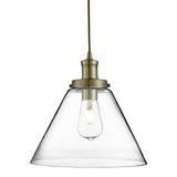 Ceiling Pendant - Antique Brass & Glass Shades (0483PYR3228AB)