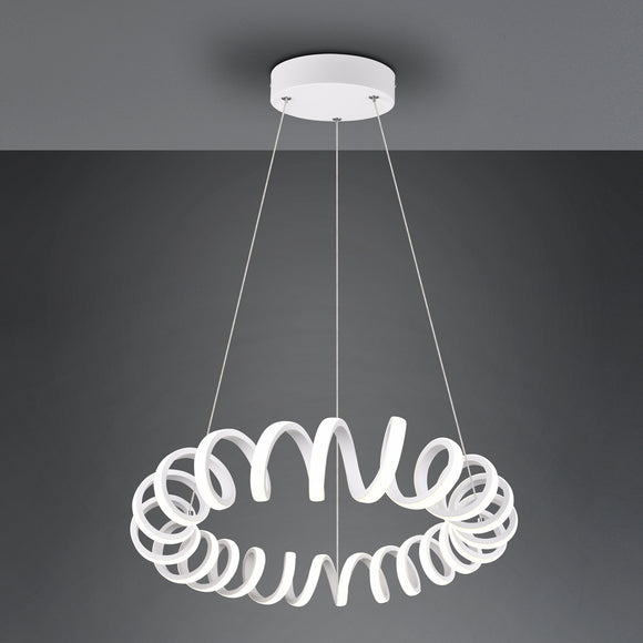 LED integrated Pendant in White Finish  (1542JOH325110131)