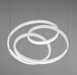 LED Integrated Twisted Pendant In Matt White (1542YAR3262)