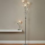 3 Light Floor Lamp - Chrome & Clear Glass (0483BELII3573CC)