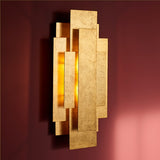 Gold Panel Wall Light (0711REC90452)