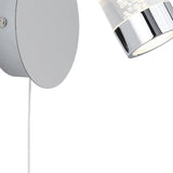 1 Light LED Bathroom Spotlight - Chrome & Acrylic, IP44 (0483BUB4411CC)