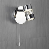 1 Light LED Bathroom Spotlight - Chrome & Acrylic, IP44 (0483BUB4411CC)