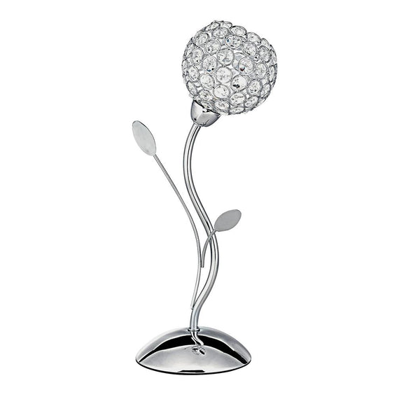 Table Lamp - Chrome & Clear Glass (0483BELII4571CC)