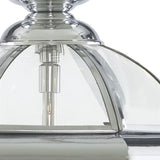 Indoor Lantern - 3 Light Domed Ceiling Pendant in Chrome and Glass (0483BEV5133CC)