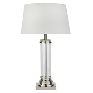 Elegant Table lamp in Satin Chrome with Shade (0483COLTLSS)