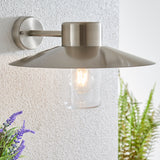 A stylish exterior wall light finished in polished stainless steel IP44 (0711FEN60797)