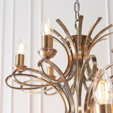 An impressive 18-light pendant finished in brushed brass effect plate (0711PENCA7P18BB)