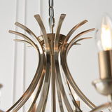 An impressive 12-light pendant finished in brushed brass effect plate (0711PENCA7P12BB)