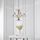 6-light pendant finished in brushed brass effect plate (0711PENCA7P6BB)