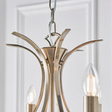 6-light pendant finished in brushed brass effect plate (0711PENCA7P6BB)