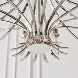 An impressive 12-light pendant finished in nickel plate (0711PENCA7P12N)