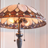 Art Deco Inspired - Textured Glass Floor Lamp (0711BRO63972)
