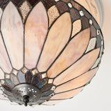 Inspired by the Art Deco period - Tiffany medium 3 Light semi flush (0711BRO63978)