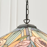 Tiffany Mackintosh Style Rose Large 3 Light Pendant (0711WIL64384)