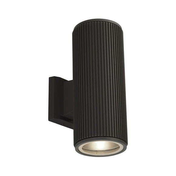 Outdoor Wall Light - Black with Clear Glass Diffuser (0483HAM6872BK)