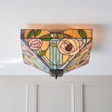 Tiffany Mackintosh Style Rose 2 Light Flush Fitting (0711WIL70698)