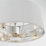 3 Light Pendant finished in bright nickel plate (0711HAR73021)