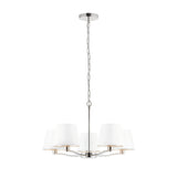 5 Light Pendant finished in bright nickel plate (0711HAR73022)