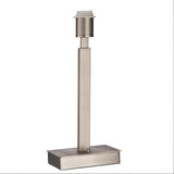 USB Table Light Base in Matt Nickel comes with Taupe 11.5" Rectangle Shade (0711NOR76201)