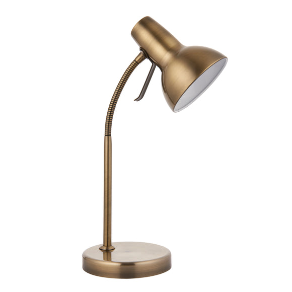 Task table Lamp - with USB in Antique Brass (0711AMA76646)