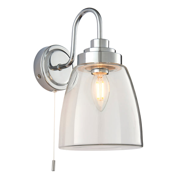 A timeless classic IP44 rated bathroom wall light (0711ASH77088)