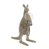 Kangaroo vintage silver table lamp (0711ANI95072)