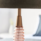 Classic styling meets timeless design in this table light - Pink base with Velvet Mocha shade (0711NAI93115)