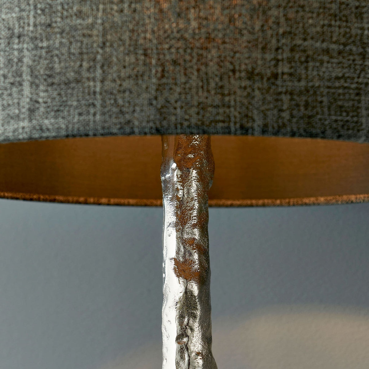 1 Light Table Lamp Solid Polished Aluminium (Base Only) (071193135 ...