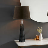 Classic styling meets timeless design in this Table Lamp  - Grey base with Velvet Mocha shade (0711NAI93424)