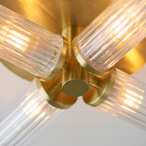 4 Light Semi Flush fitting in Satin Brushed Gold (0711TAL96160)