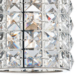 1 Light Wall Bracket Polished Chrome and Clear Faceted Crystal (0183AGN0750)