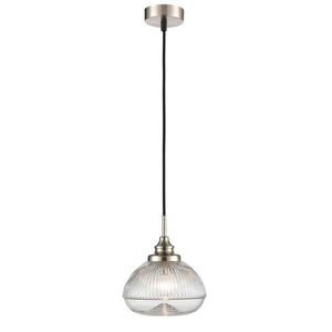 1 Light Pendant in Satin Nickel and Clear Glass (0194ACOPCH422)